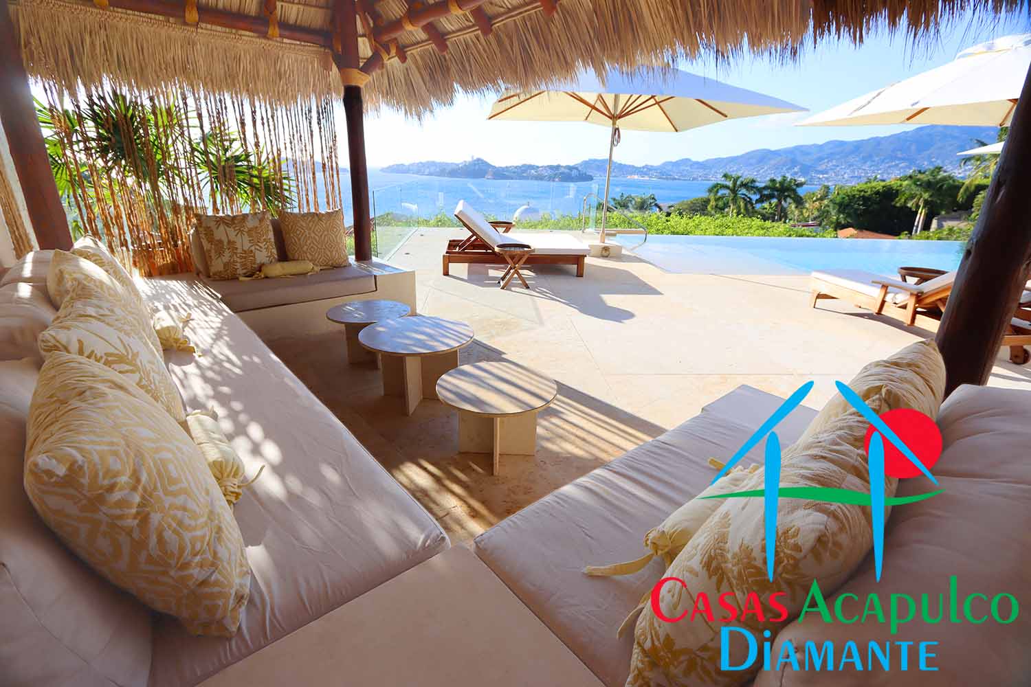 Tres Vistas - Terraza con alberca y palapa 24